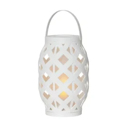 STAR TRADING Dekorationsbelysning|Terrassebelysning > Flame Lantern LED-lygte, hvid, højde 23 cm