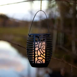 Dekorationsbelysning|Solcellelamper ^ STAR TRADING Flame LED-solcellelampe, tre anvendelsesmuligheder, 42 cm