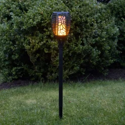 Dekorationsbelysning|Solcellelamper ^ STAR TRADING Flame LED-solcellelampe, tre anvendelsesmuligheder, 54 cm
