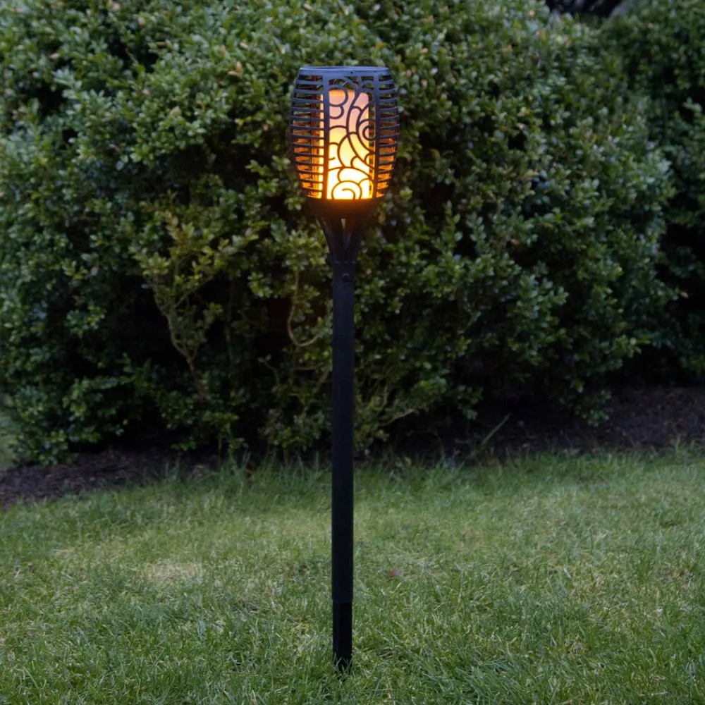 Dekorationsbelysning|Solcellelamper ^ STAR TRADING Flame LED-solcellelampe, tre anvendelsesmuligheder, 54 cm