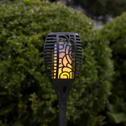 Dekorationsbelysning|Solcellelamper ^ STAR TRADING Flame LED-solcellelampe, tre anvendelsesmuligheder, 54 cm