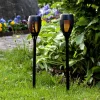 STAR TRADING Dekorationsbelysning|Solcellelamper > Flame solcelle LED-lampe m. jordspyd, sæt m. 2 stk