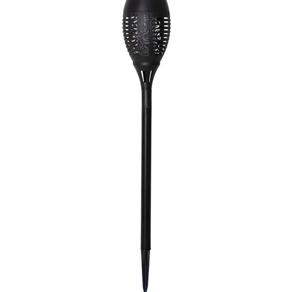 STAR TRADING Dekorationsbelysning|Solcellelamper > Flame solcelle LED-lampe m. jordspyd, sæt m. 2 stk