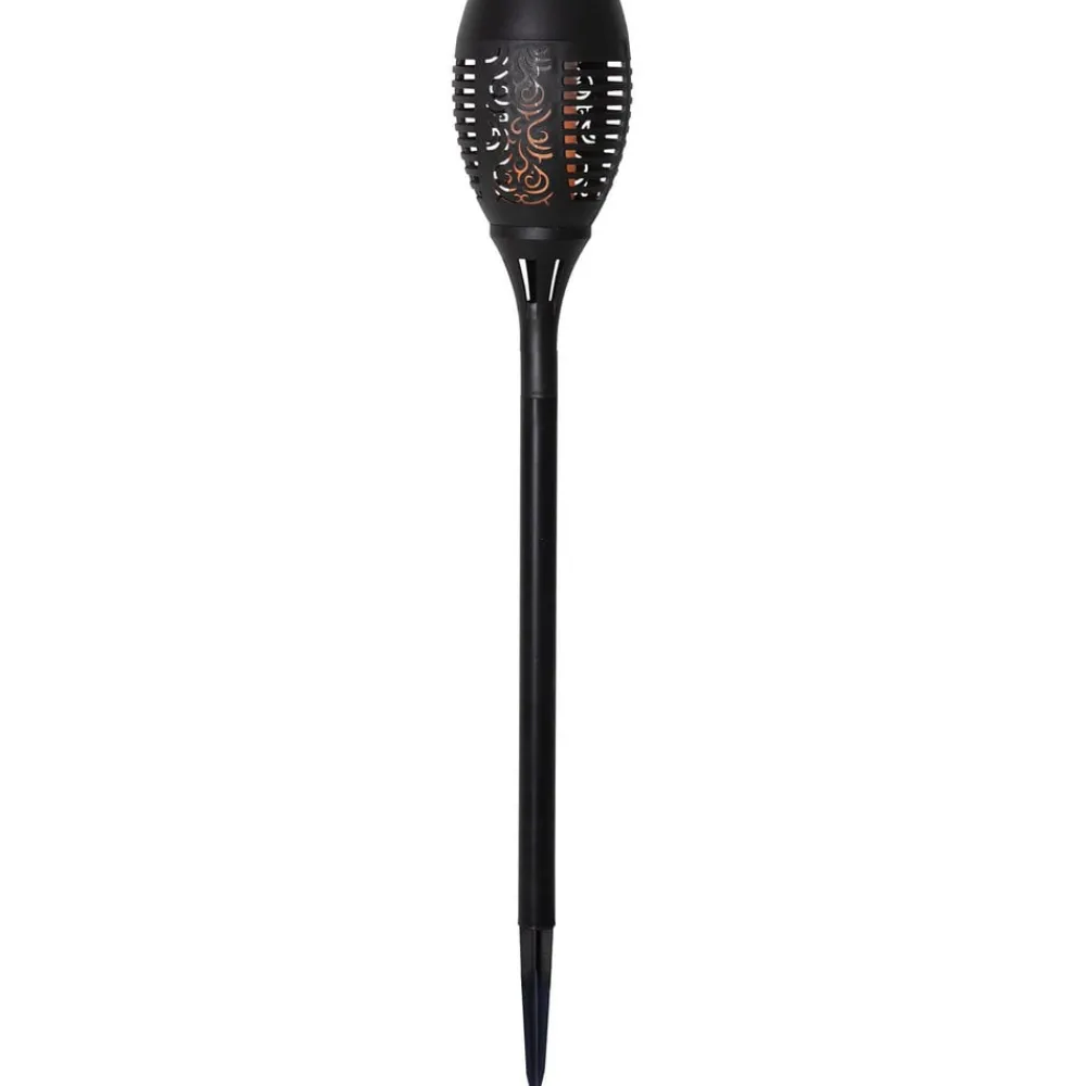 STAR TRADING Dekorationsbelysning|Solcellelamper > Flame solcelle LED-lampe m. jordspyd, sæt m. 2 stk