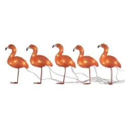 Konstsmide Season Dekorationsbelysning > Flamingo LED dekorationslys i et sæt med 5 stk