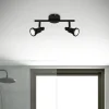 Briloner Loftlamper > Flamo LED-loftspot IP44 2 lyskilder justeres, sort