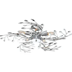 Globo Loftlamper > Flash loftlampe af metal, krom, Ø 65 cm
