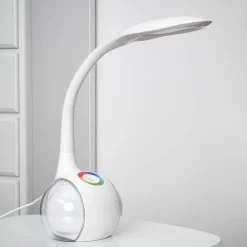 Globo Arbejdsrum/Kontor > Fleksibel LED-bordlampe Paula, hvid