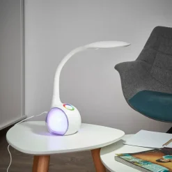 Globo Arbejdsrum/Kontor > Fleksibel LED-bordlampe Paula, hvid
