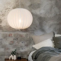 Markslöjd Pendellamper > Florence pendellampe, hvid, Ø 50 cm, nylon