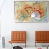 Gulvlamper ^ FLOS Arco bue-gulvlampe, krom, højde 240 cm, E27