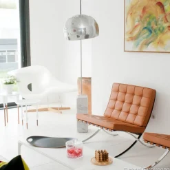 Gulvlamper ^ FLOS Arco bue-gulvlampe, krom, højde 240 cm, E27