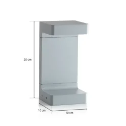 Flos Architectural Sokkellamper > FLOS Casting C 100 sokkellampe 20 cm, grå