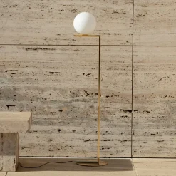 FLOS Gulvlamper|Gulvlamper > gulvlampe IC F1 10th Anniversary, guldbelagt, dæmpbar