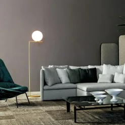 FLOS Gulvlamper > IC F2 gulvlampe børstet messing