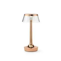 Gang|Bordlamper ^ FLOS LED-bordlampe Bon jour unplugged, kobber