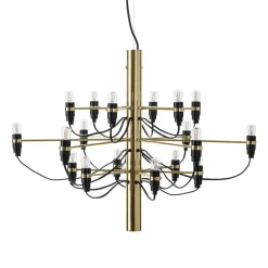 FLOS Lysekroner > 2097/18 LED-lysekrone, matteret, messing