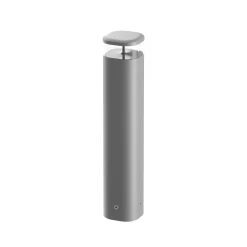 Gadebelysning ^ Flos Architectural FLOS Pointbreak Bollard 2, 2.700 K grå 60cm