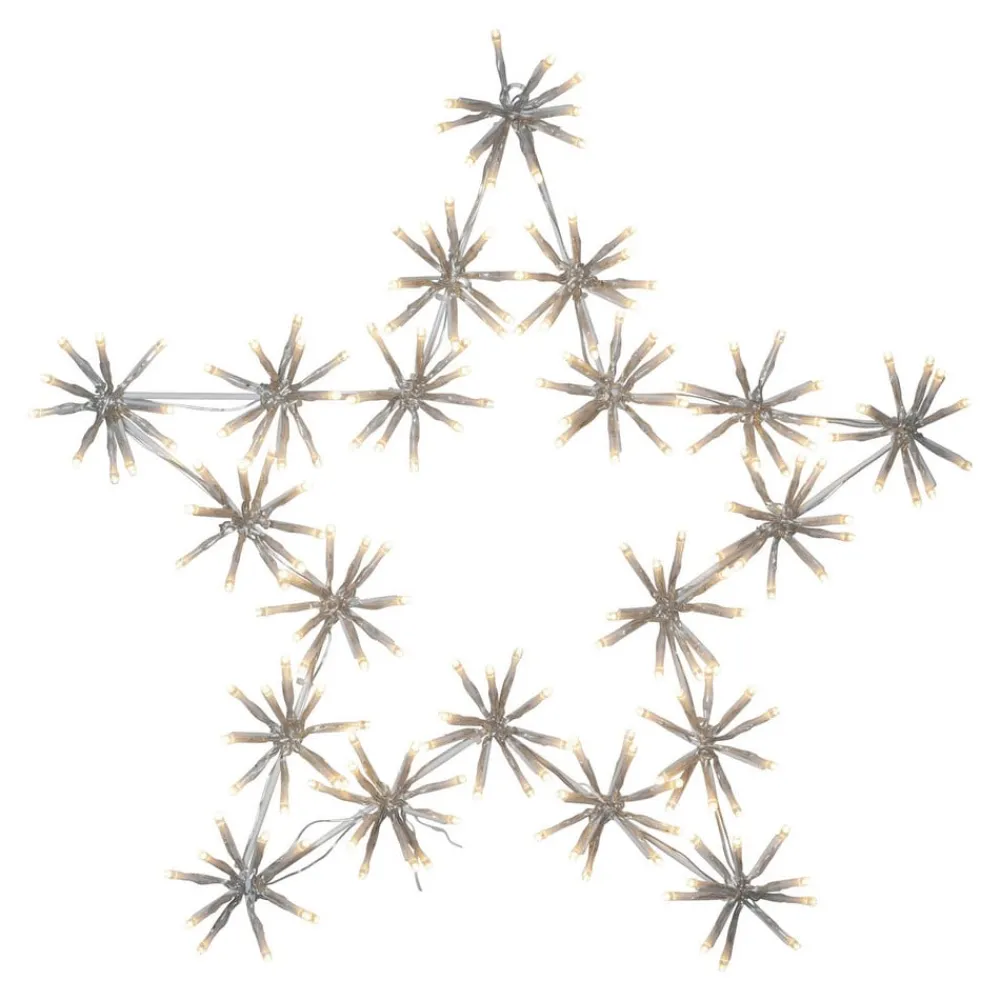 STAR TRADING Dekorationsbelysning|Julepynt > Flower Star LED-dekorationslampe til udendørs brug