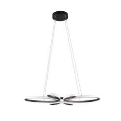 Pendellamper|Pendellamper ^ Trio Lighting Fly LED-pendel, mat sort, 3.000 K, 83 cm x 45 cm