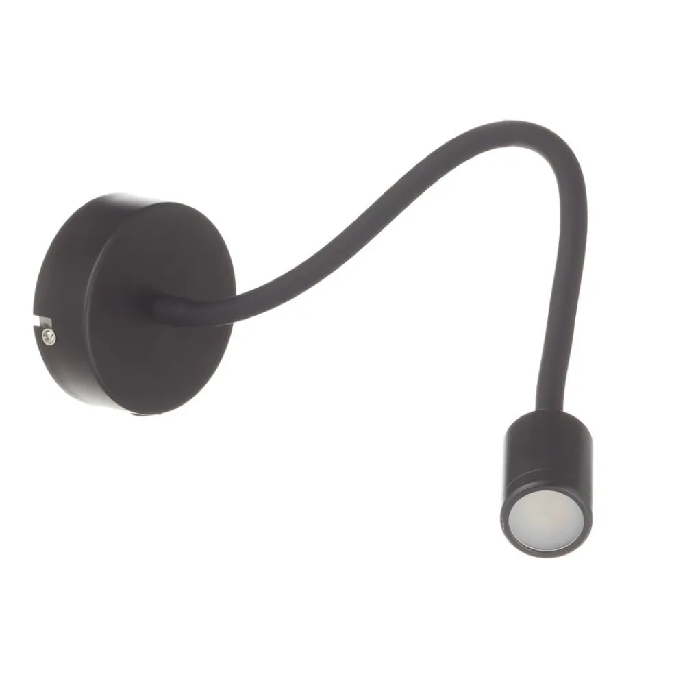 Ideallux Væglamper|Væglamper > Focus fleksibel LED-væglampe, sort