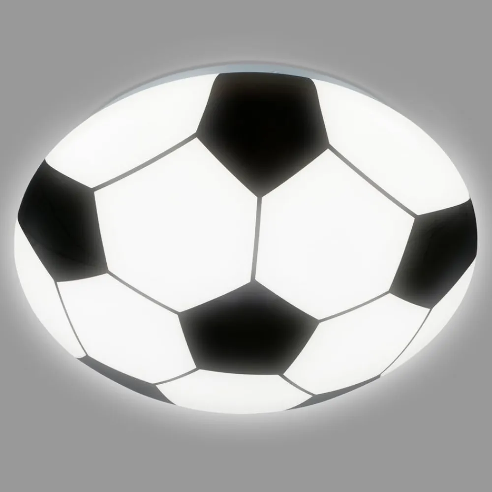 Briloner Loftlamper|Loftlamper > Fodbold LED-loftlampe, sort-hvid, Ø 27,5cm