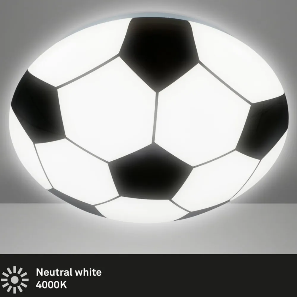 Briloner Loftlamper|Loftlamper > Fodbold LED-loftlampe, sort-hvid, Ø 27,5cm