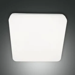 Udendørs Loftlamper ^ Fabas Luce Folk udendørs loftlampe, sensor, 28 x 28 cm, hvid, IP65