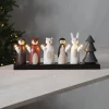 STAR TRADING Dekorationsbelysning|Julepynt > Forest Friends LED-lysestage, 5 lyskilder