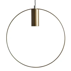 Dekorationsbelysning ^ STAR TRADING Form dekorativ pendel med ring, guld