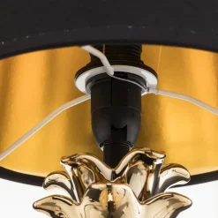 Bordlamper ^ Reality Leuchten Fornem keramisk bordlampe Pineapple i guld-sort