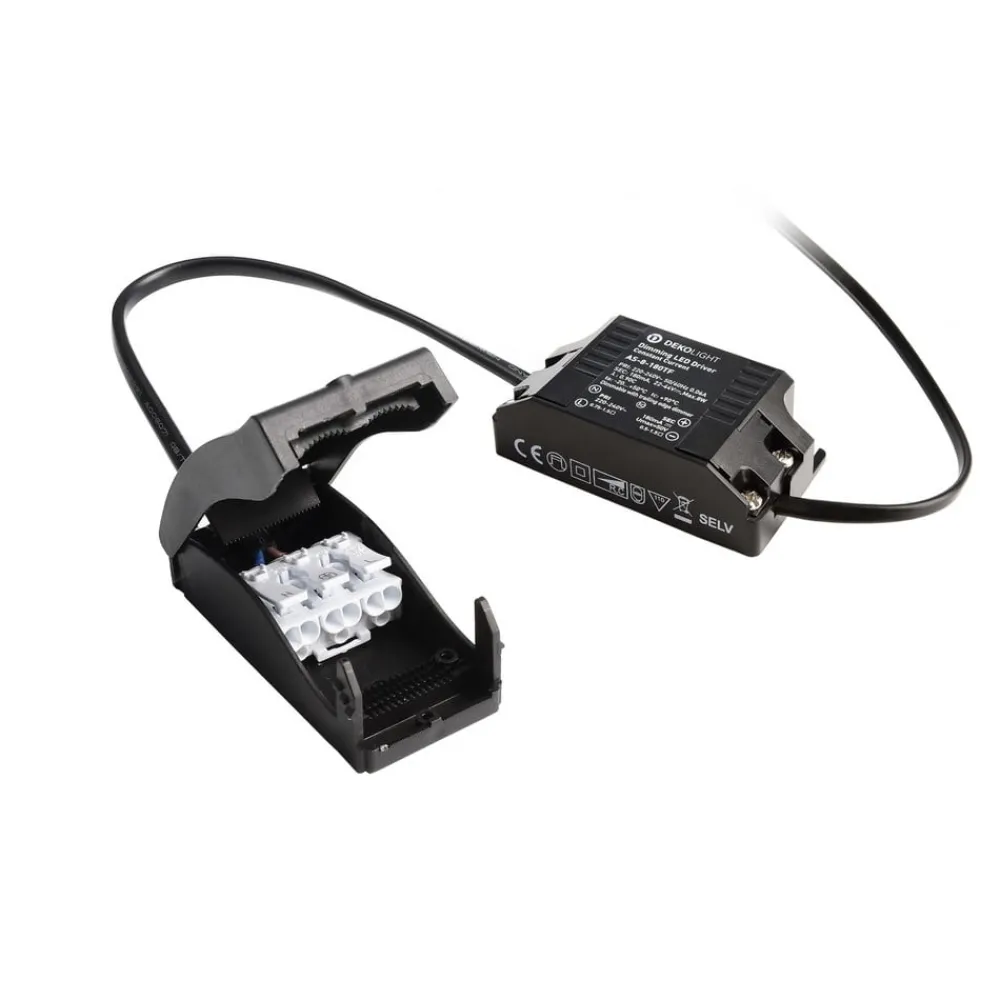 Deko-Light Indbygningsspots|Loftlamper > Forsænket loftlampe Dione, IP44, 2.700 K, sort, dæmpbar