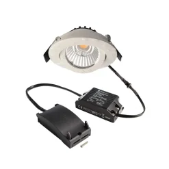 Deko-Light Loftlamper|Indbygningsspots > Forsænket loftlampe Dione, IP44, 4.000 K, sort, dæmpbar