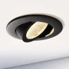 Loftlamper|Indbygningsspots ^ Deko-Light Forsænket loftlampe Dione, IP44, 3.000 K, sort, dæmpbar