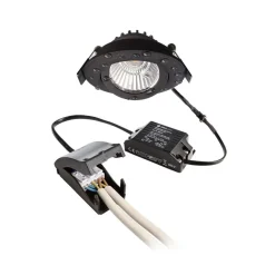 Loftlamper|Indbygningsspots ^ Deko-Light Forsænket loftlampe Dione, IP44, 3.000 K, sort, dæmpbar