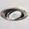 Loftlamper ^ Deko-Light Forsænket loftlampe Dione, IP44, 4.000 K, nikkel, dæmpbar