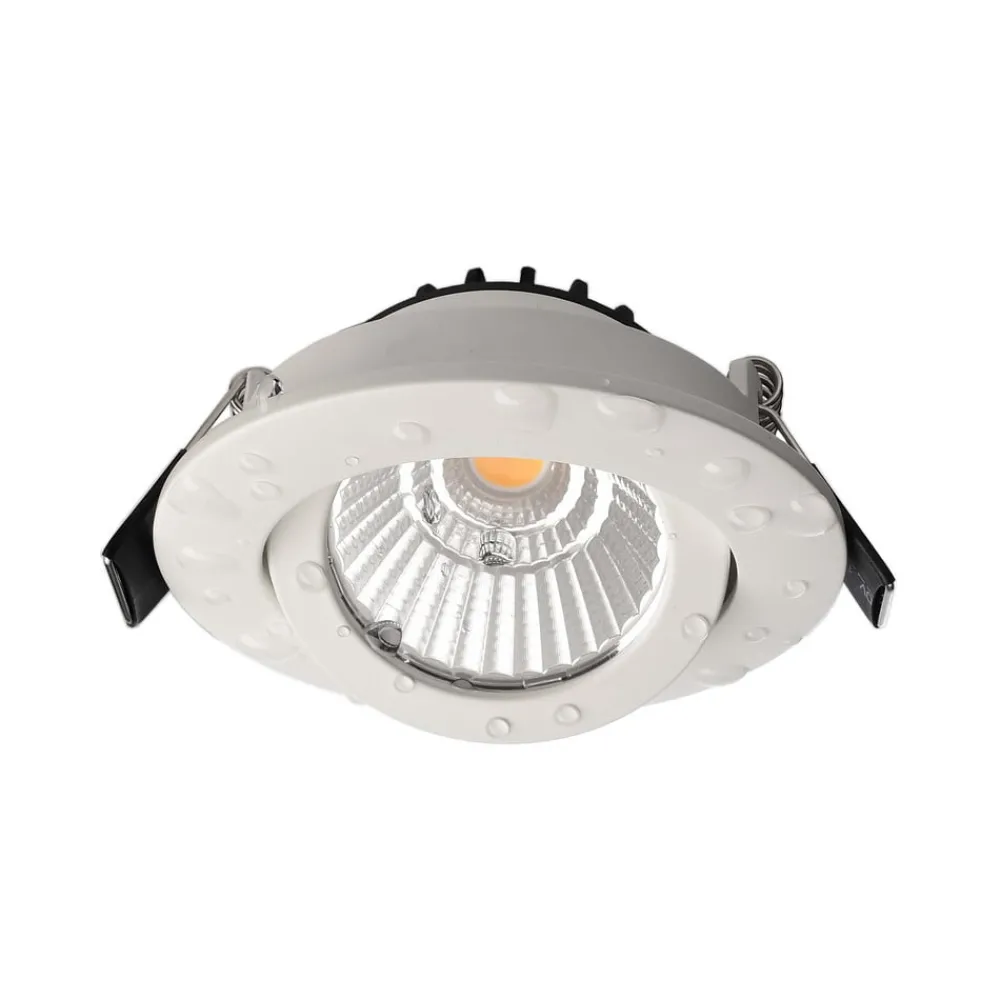 Loftlamper ^ Deko-Light Forsænket loftlampe Dione, IP44, 4.000 K, hvid, dæmpbar