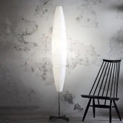Gulvlamper|Gulvlamper ^ Foscarini Havana gulvlampe med dæmper, alu/hvid