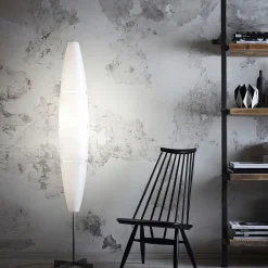 Gulvlamper|Gulvlamper ^ Foscarini Havana gulvlampe med dæmper, alu/hvid