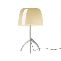 Foscarini Bordlamper > Lumiere grande alu/creme, dæmpbar