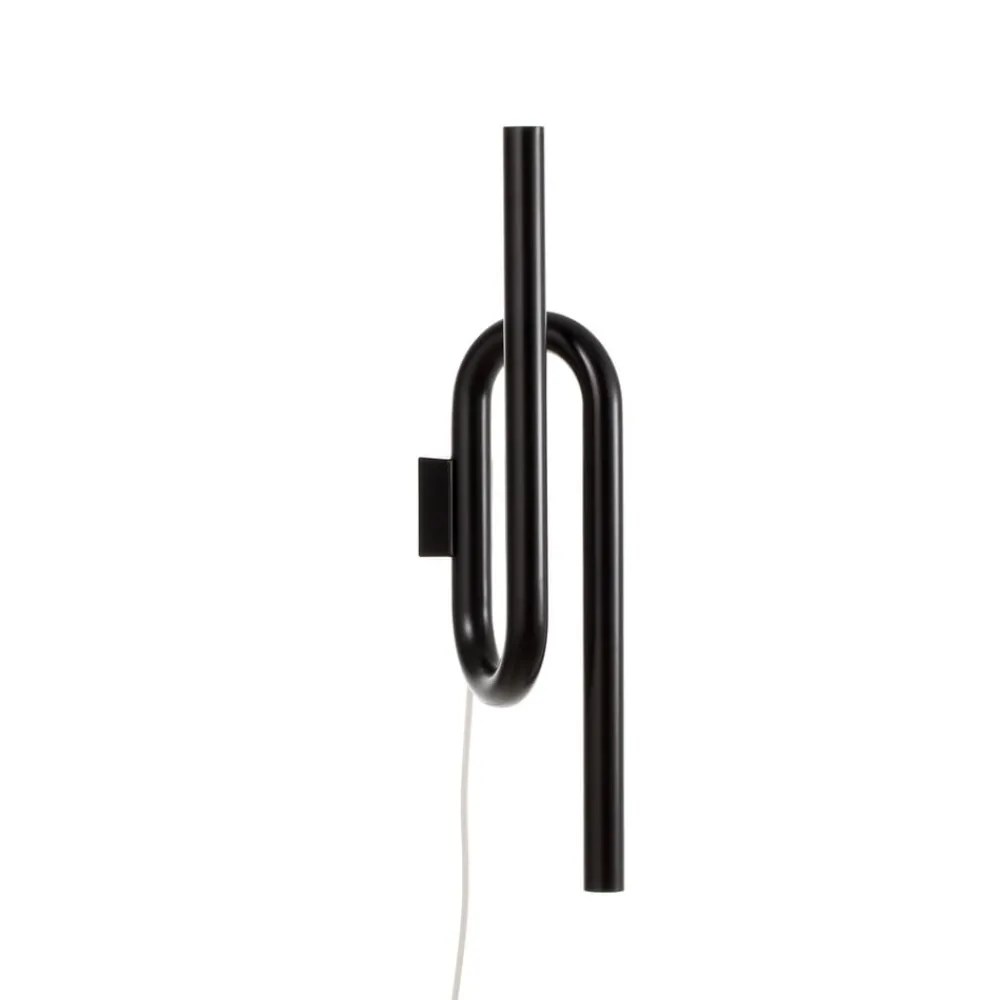 Væglamper ^ Foscarini Tobia LED-væglampe med ledning, sort