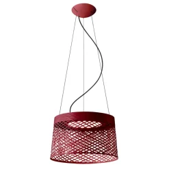 Foscarini Udendørs Pendellamper > Twiggy Grid LED-pendellampe, karminrød