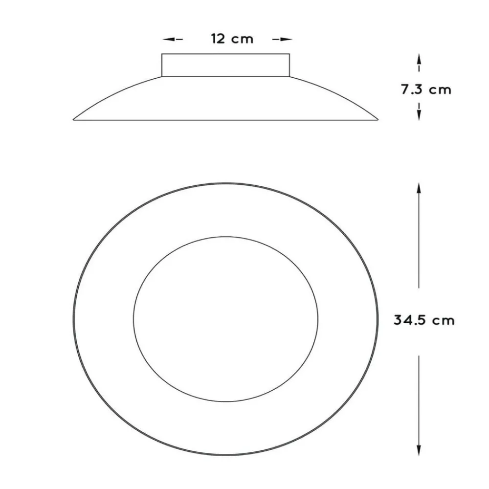 Lucide Loftlamper > Foskal LED-loftslampe i hvid, Ø 34,5 cm