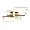 Loftlamper|Loftlamper ^ Briloner Frame LED-loftlampe, guld, dæmpbar, 4 lyskilder