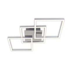 Briloner Loftlamper|Loftlamper > Frame LED-loftlampe, step-dim, krom-alu 76x37cm