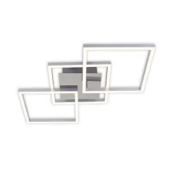 Briloner Loftlamper|Loftlamper > Frame LED-loftlampe, step-dim, krom-alu 76x37cm