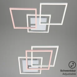 Briloner Loftlamper|Loftlamper > Frame LED-loftlampe, step-dim, krom-alu 76x37cm