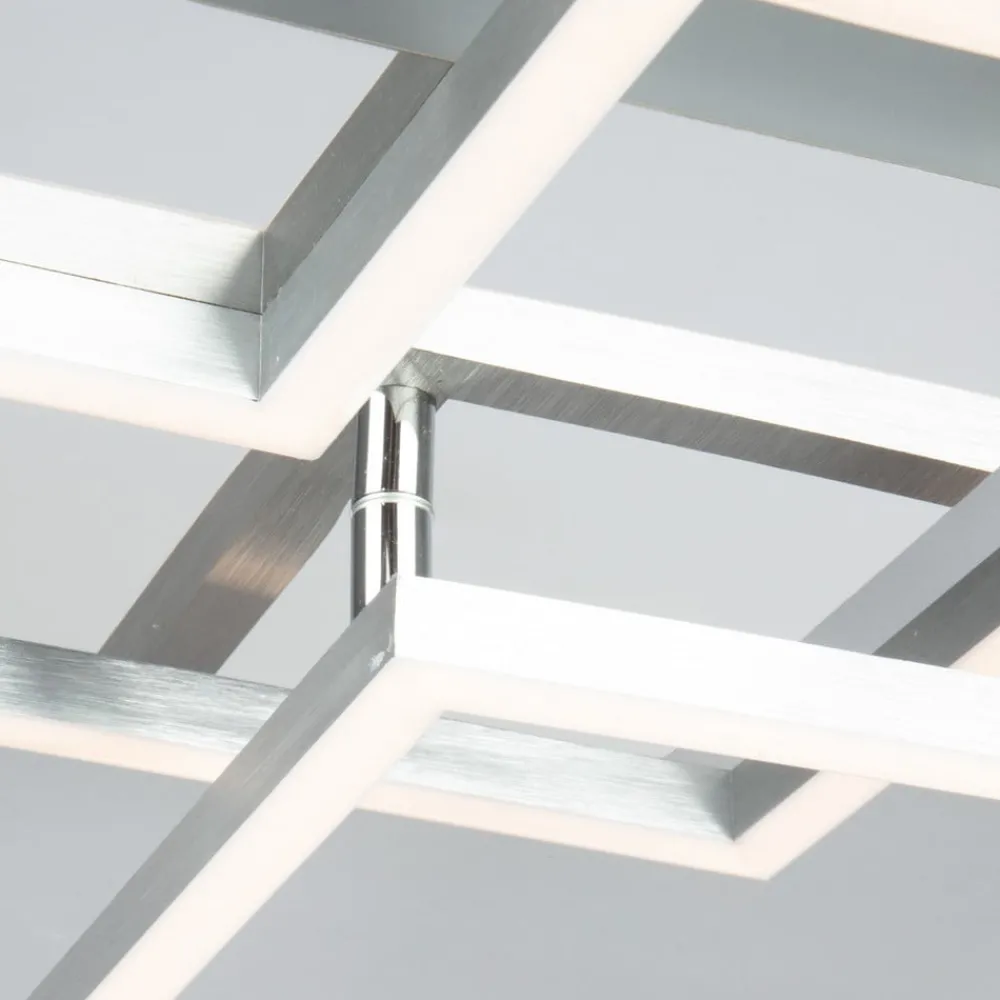 Briloner Loftlamper|Loftlamper > Frame LED-loftlampe, step-dim, krom-alu 76x37cm