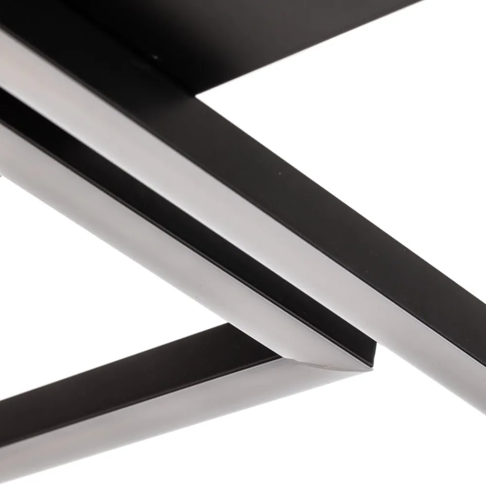 Loftlamper|Loftlamper ^ Briloner Frame LED-loftslampe, CCT, 4-lys, sort