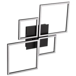 Loftlamper|Loftlamper ^ Briloner Frame LED-loftslampe, CCT, 4-lys, sort
